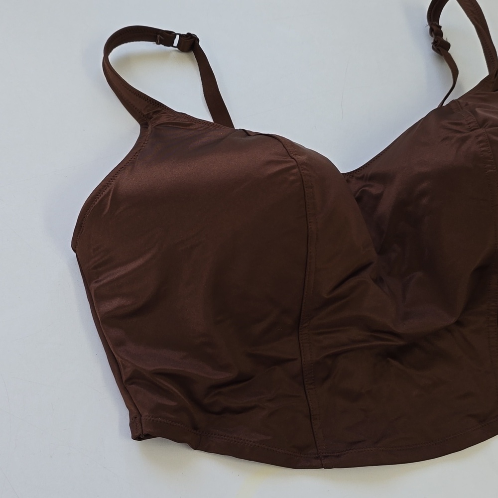 PINK Bralettes & Bra Tops Satin Lightly Lined Corset Top - Picture 3 of 9
